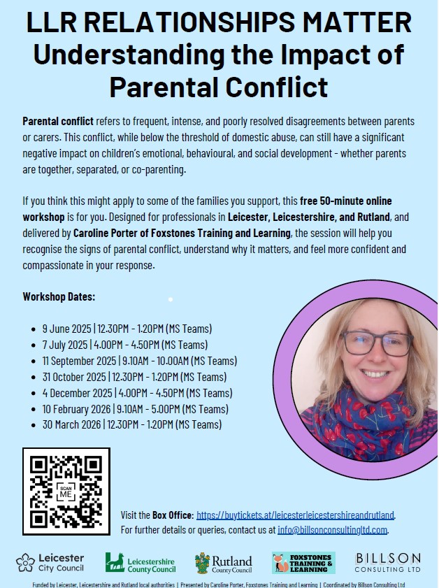 RPC training Relationships Matter poster with image of a lady