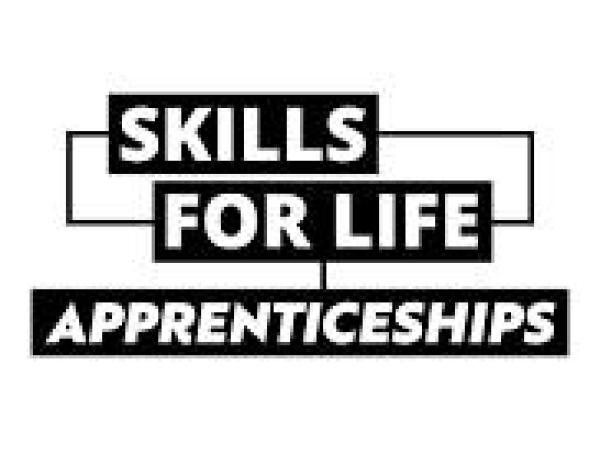 black and white skills for life logo