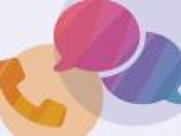 Telephone and speech bubble symbols