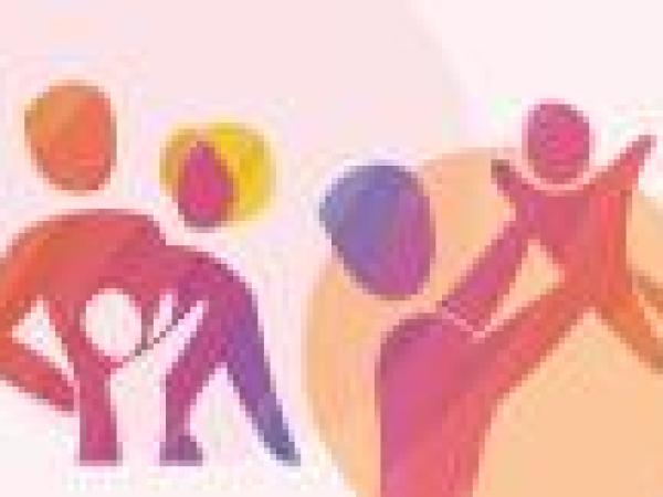 Adult and child icons to symbolise play and fun