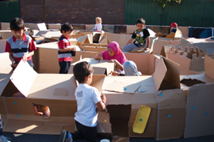 cardboard box play